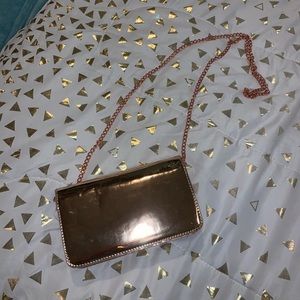 Francesca’s Gold shoulder purse